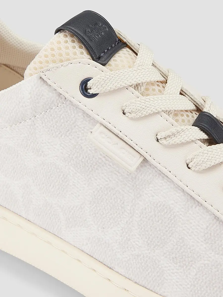 COACH Men's Low-Top Monogram Logo Sneakers - Chalk Cobalt | Thumbnail 6 COACH Men's Low-Top Monogram Logo Sneakers - Chalk Cobalt | Thumbnail 6
