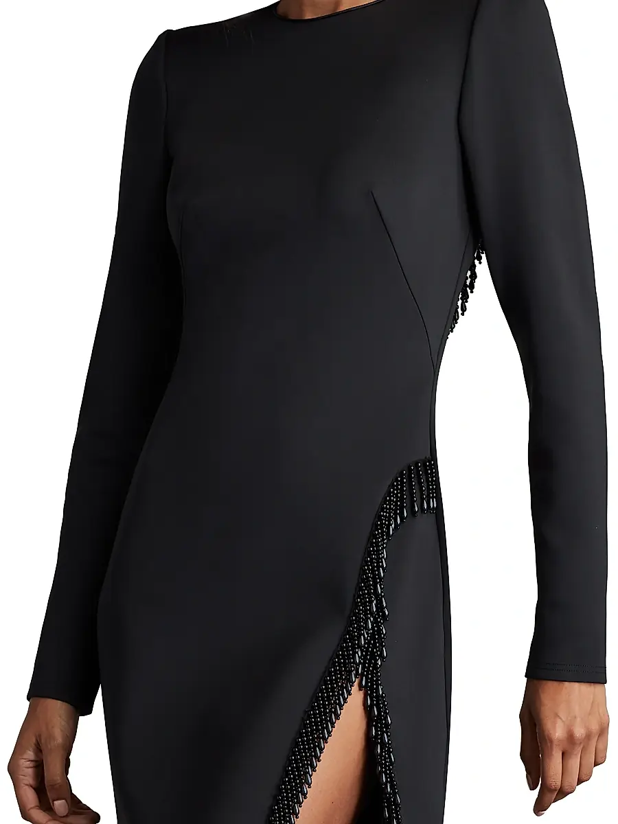 Sho by Tadashi Shoji Women's Scuba-Knit Beaded Minidress | Thumbnail 5