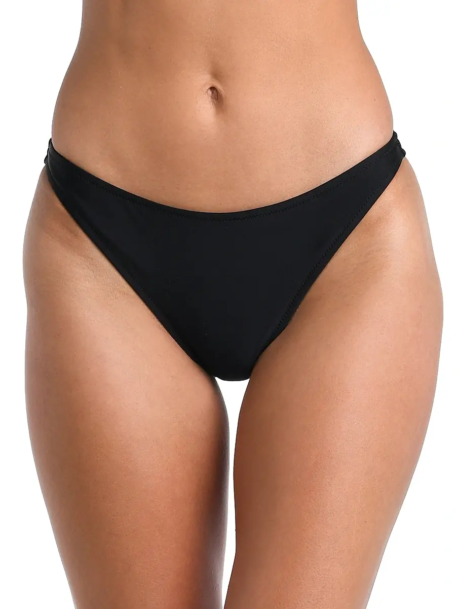 L'Agence Women's Solids Jean Scoop-Front Bikini Bottom | Thumbnail 2