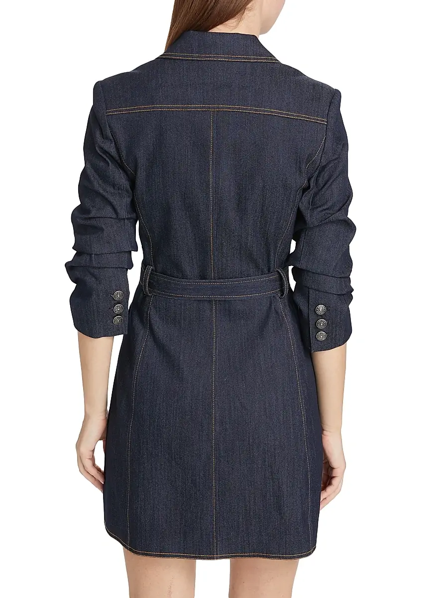 Cinq à Sept Women's Jenessa Denim Blazer Minidress | Thumbnail 5 Cinq à Sept Women's Jenessa Denim Blazer Minidress | Thumbnail 5