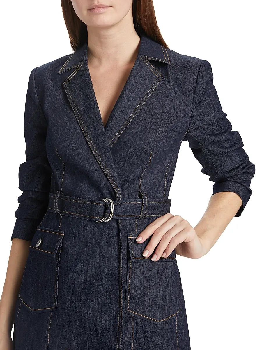 Cinq à Sept Women's Jenessa Denim Blazer Minidress | Thumbnail 6 Cinq à Sept Women's Jenessa Denim Blazer Minidress | Thumbnail 6