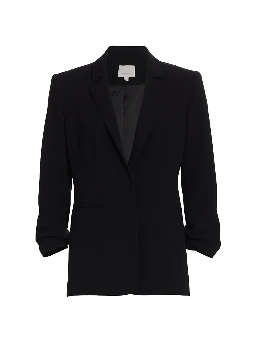 Cinq à Sept Women's Khloe Crepe Ruched Blazer | Thumbnail 12
