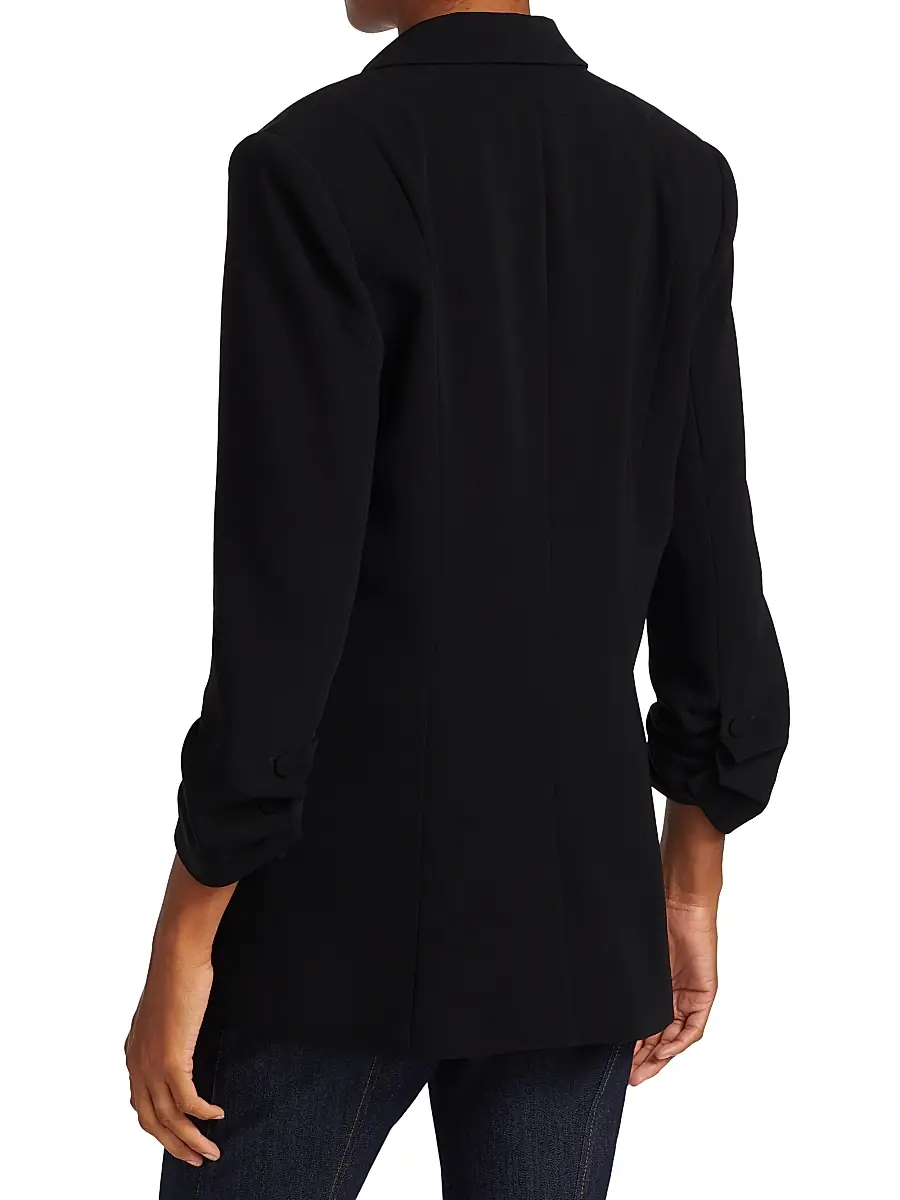 Cinq à Sept Women's Khloe Crepe Ruched Blazer | Thumbnail 16