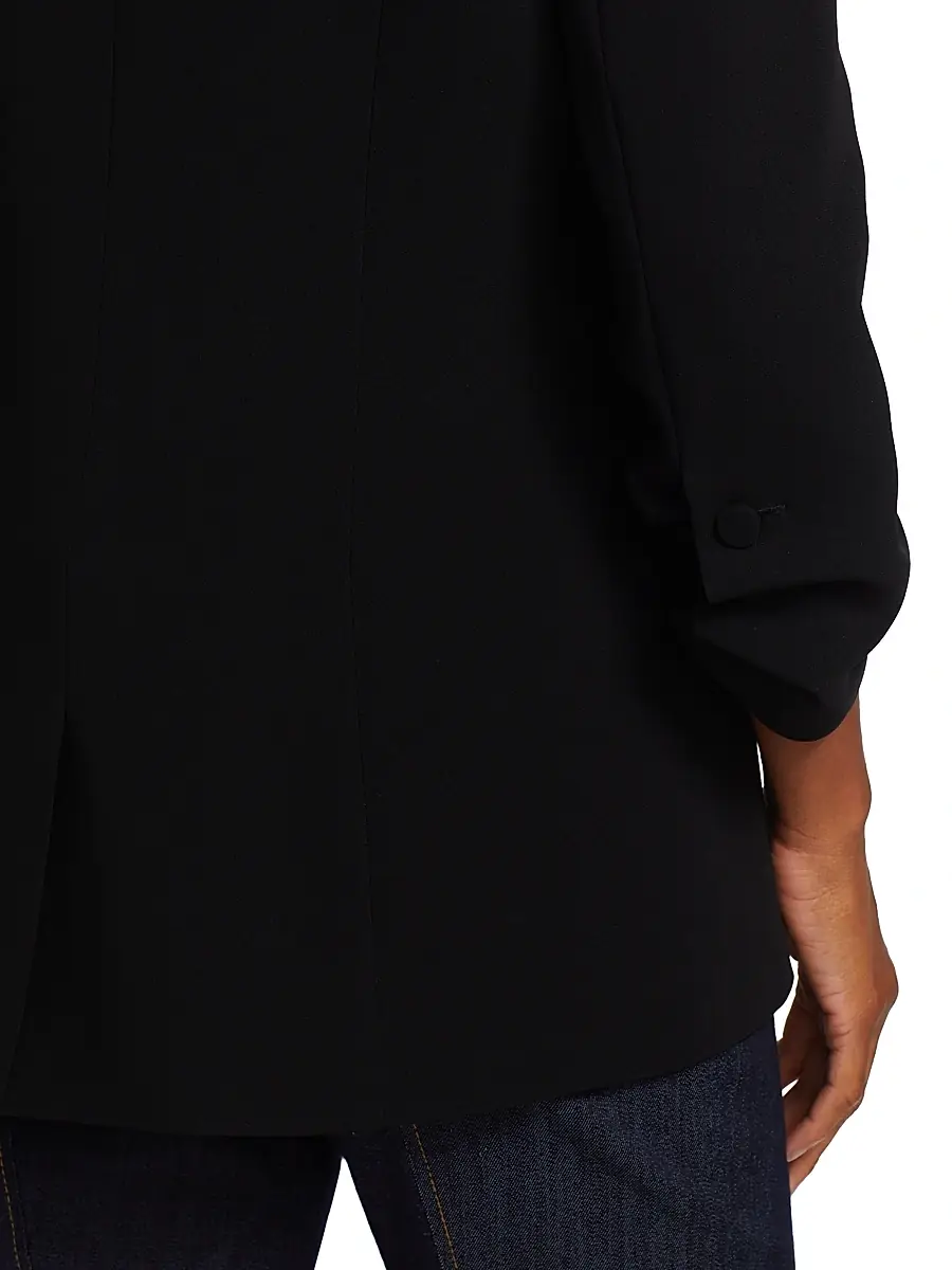 Cinq à Sept Women's Khloe Crepe Ruched Blazer | Thumbnail 17