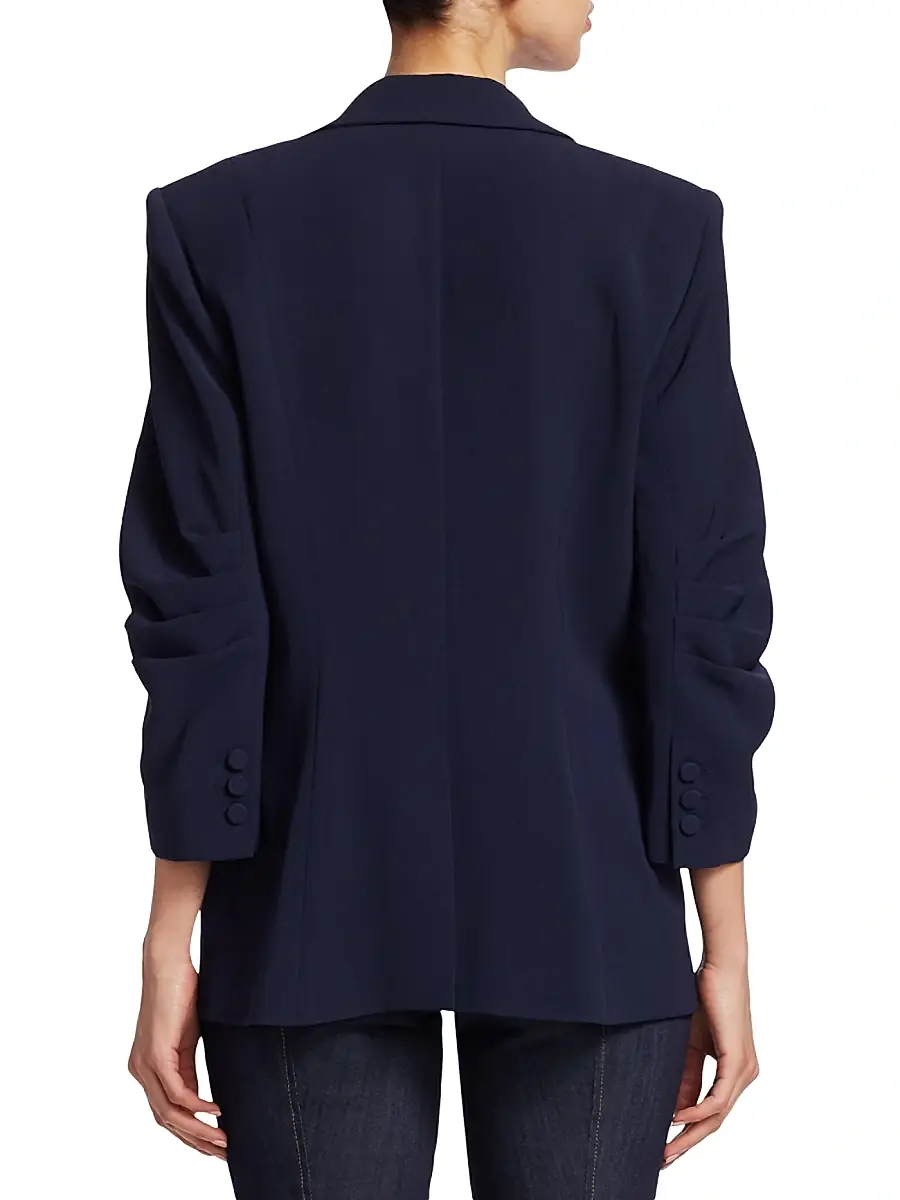 Cinq à Sept Women's Khloe Crepe Ruched Blazer | Thumbnail 23