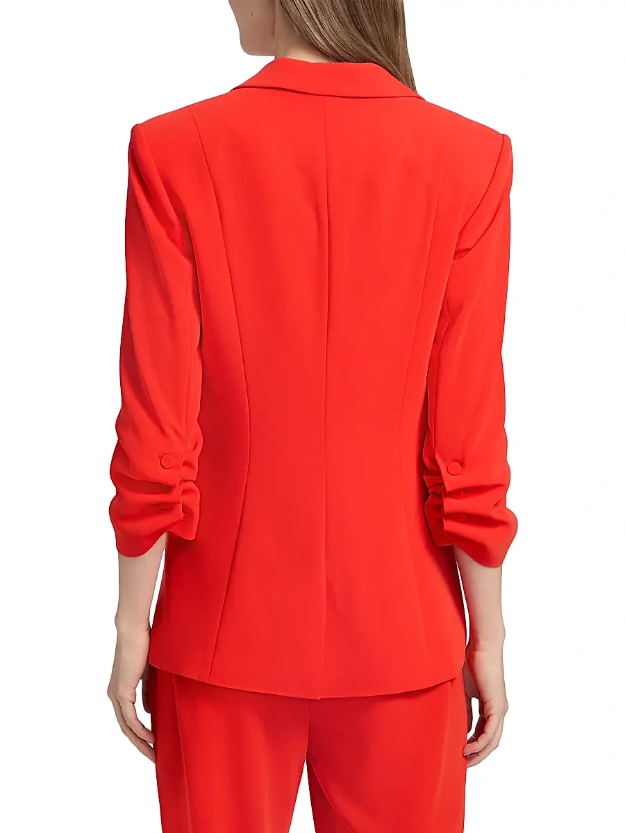 Cinq à Sept Women's Khloe Crepe Ruched Blazer | Thumbnail 9