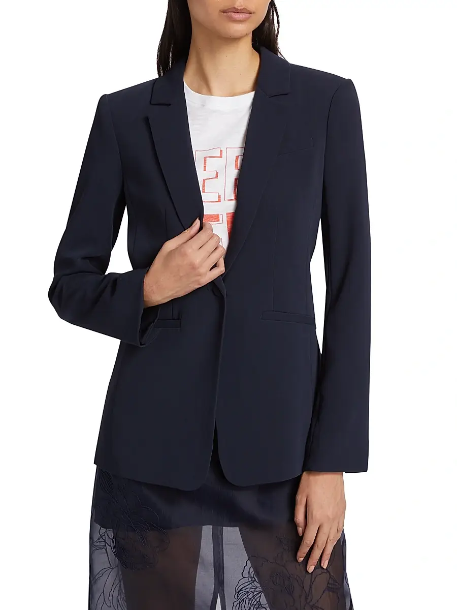Cinq à Sept Women's Karlie Crepe Blazer | Thumbnail 3 Cinq à Sept Women's Karlie Crepe Blazer | Thumbnail 3