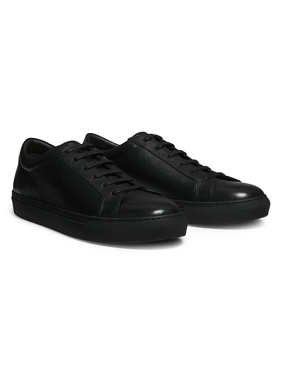 To Boot New York Men's Bloom Leather Sneakers - Nero | Thumbnail 2