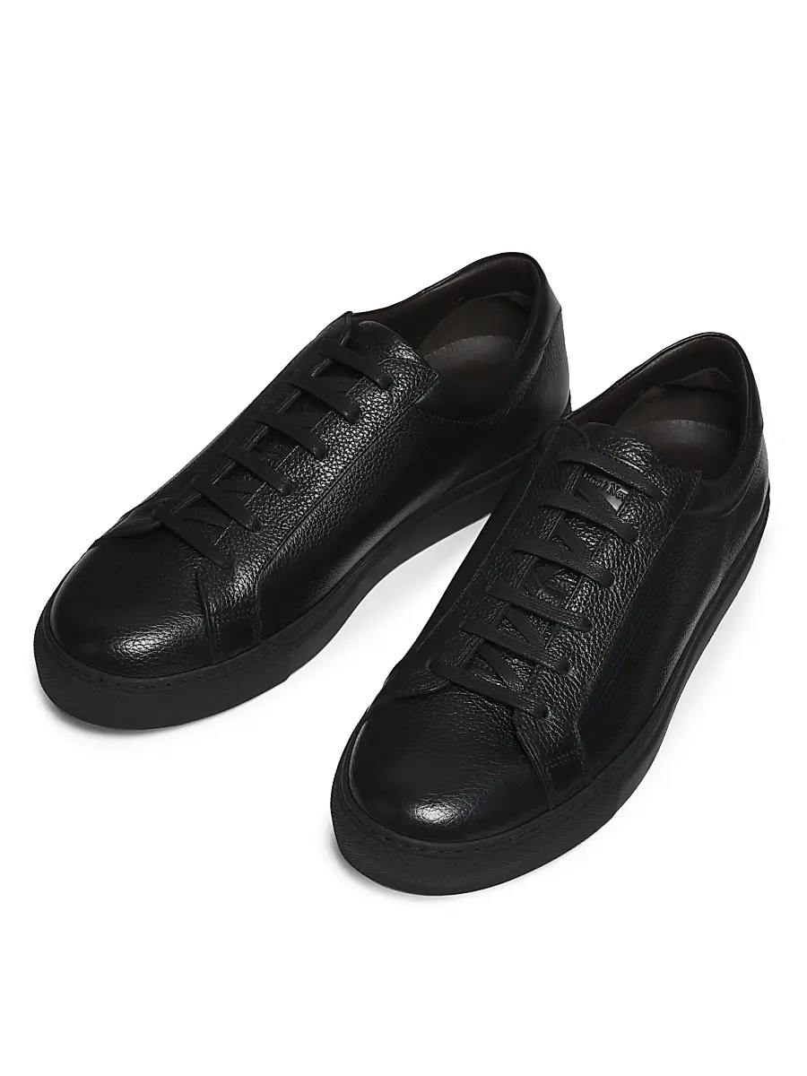 To Boot New York Men's Bloom Leather Sneakers - Nero | Thumbnail 4