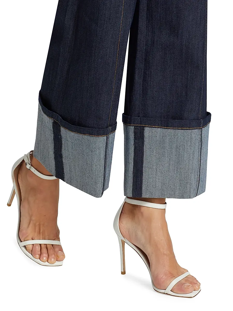 Cinq à Sept Women's Benji Cuffed Wide-Leg Jeans | Thumbnail 6 Cinq à Sept Women's Benji Cuffed Wide-Leg Jeans | Thumbnail 6