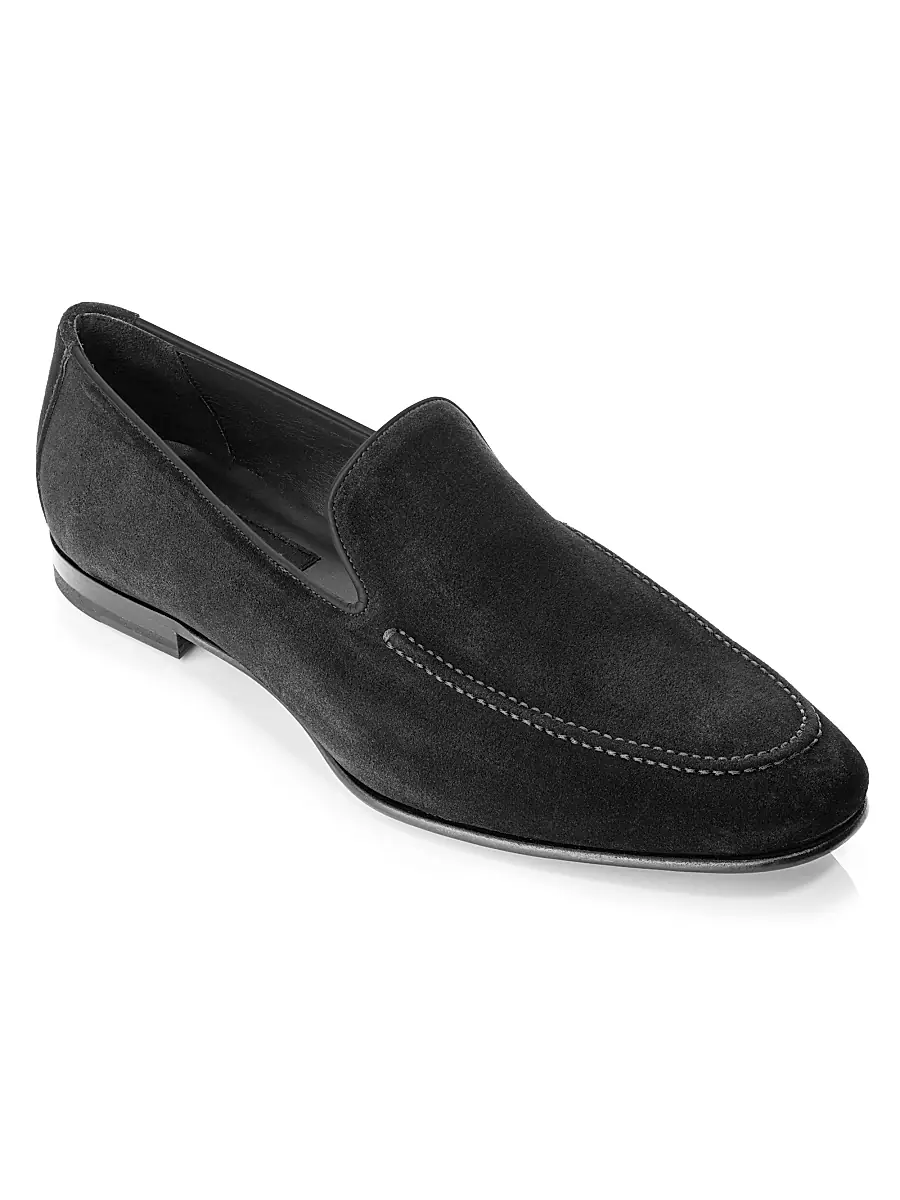 To Boot New York Men's Beamon Suede Leather Loafers | Thumbnail 2