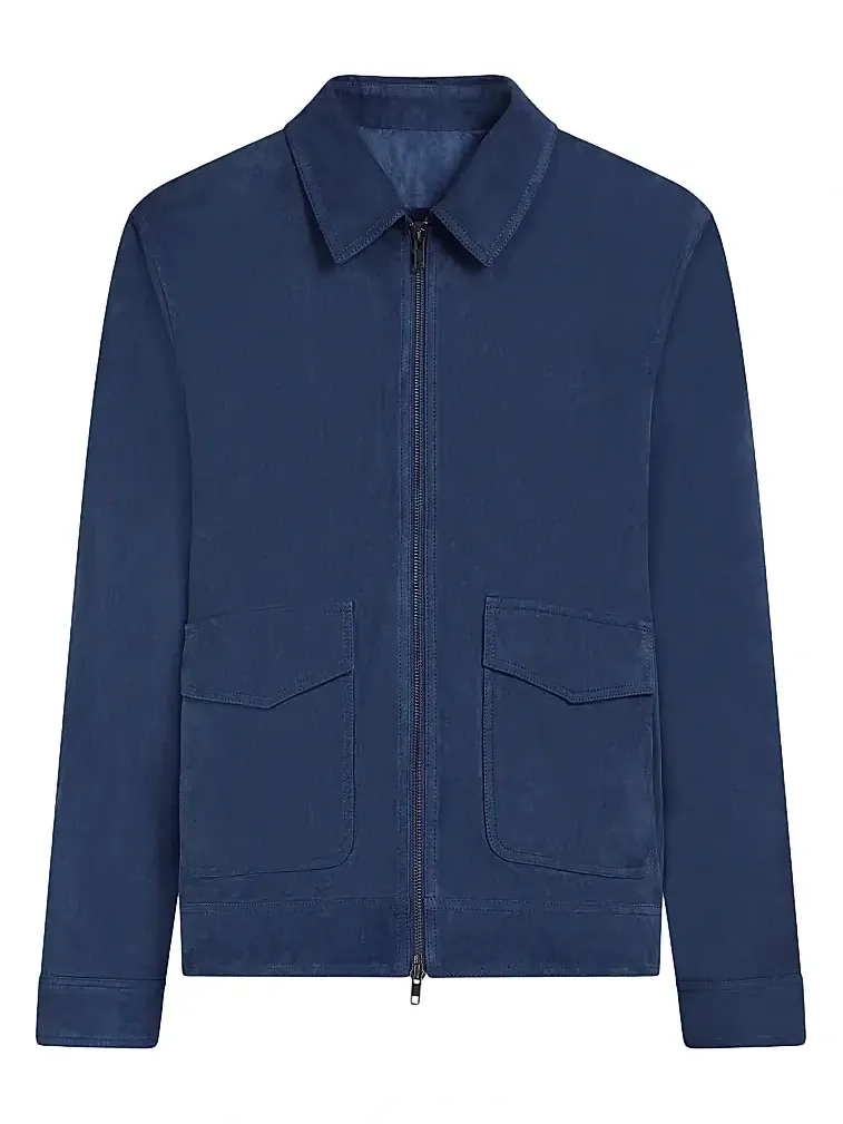 Men's Suede Bomber Jacket Men's Suede Bomber Jacket
