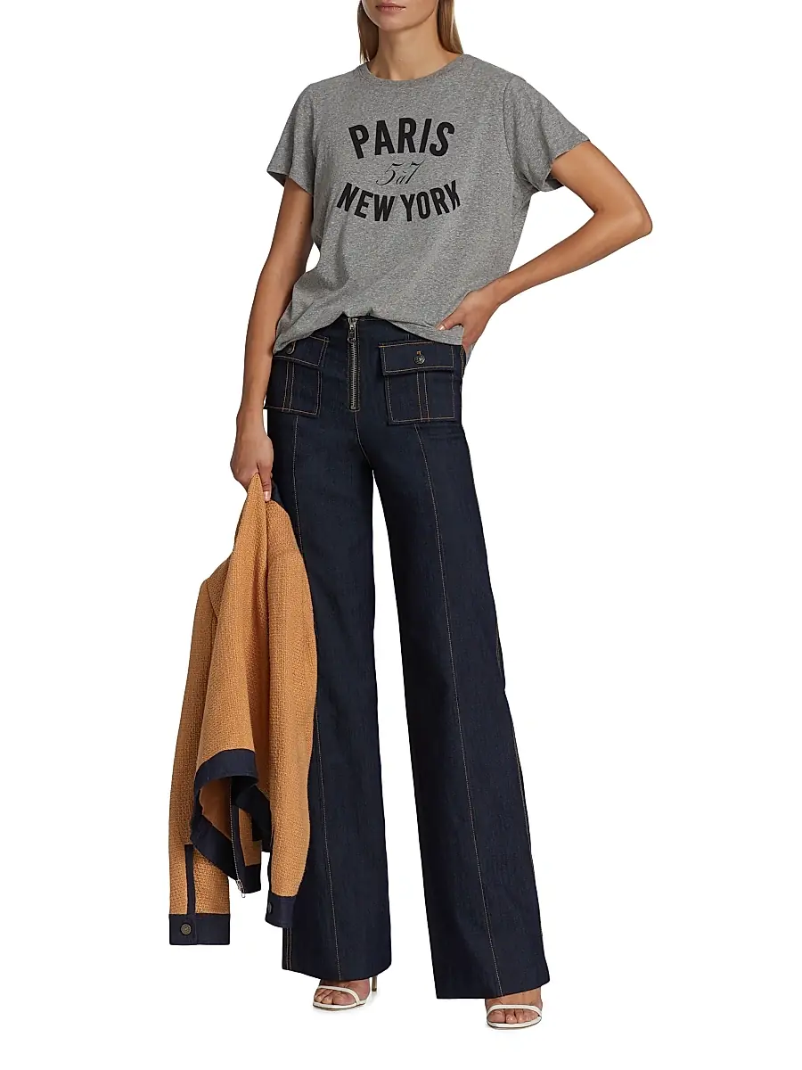 Cinq à Sept Women's Paris New York Graphic T-Shirt | Thumbnail 2 Cinq à Sept Women's Paris New York Graphic T-Shirt | Thumbnail 2