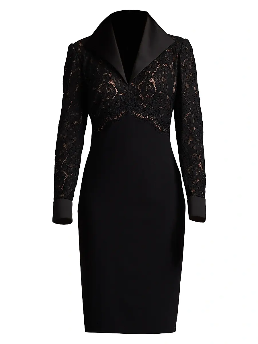 Tadashi Shoji Women's Lace & Crepe Sheath Dress