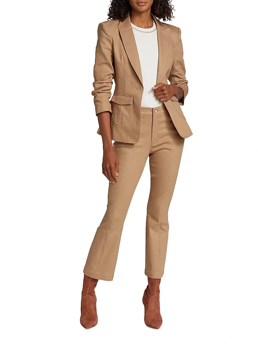 Cinq à Sept Women's Louisa Denim Blazer | Thumbnail 2 Cinq à Sept Women's Louisa Denim Blazer | Thumbnail 2