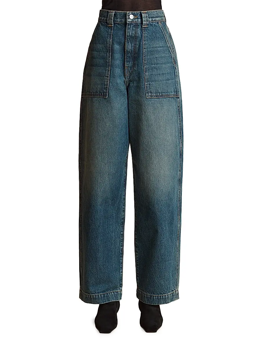 Khaite Women's Hewitt High-Rise Jeans - Stinson | Thumbnail 3 Khaite Women's Hewitt High-Rise Jeans - Stinson | Thumbnail 3
