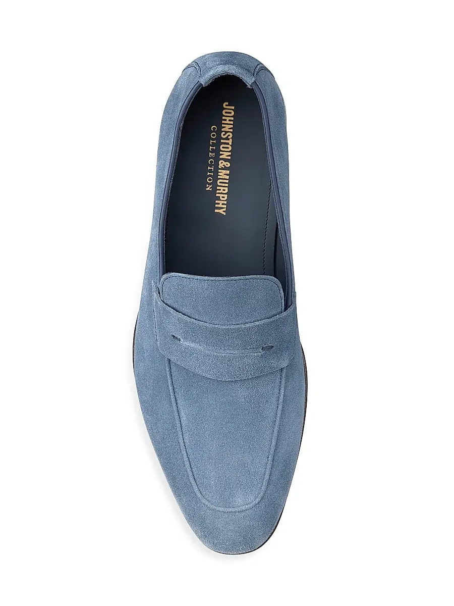 Johnston & Murphy Men's Taylor Suede Penny Loafers | Thumbnail 5 Johnston & Murphy Men's Taylor Suede Penny Loafers | Thumbnail 5