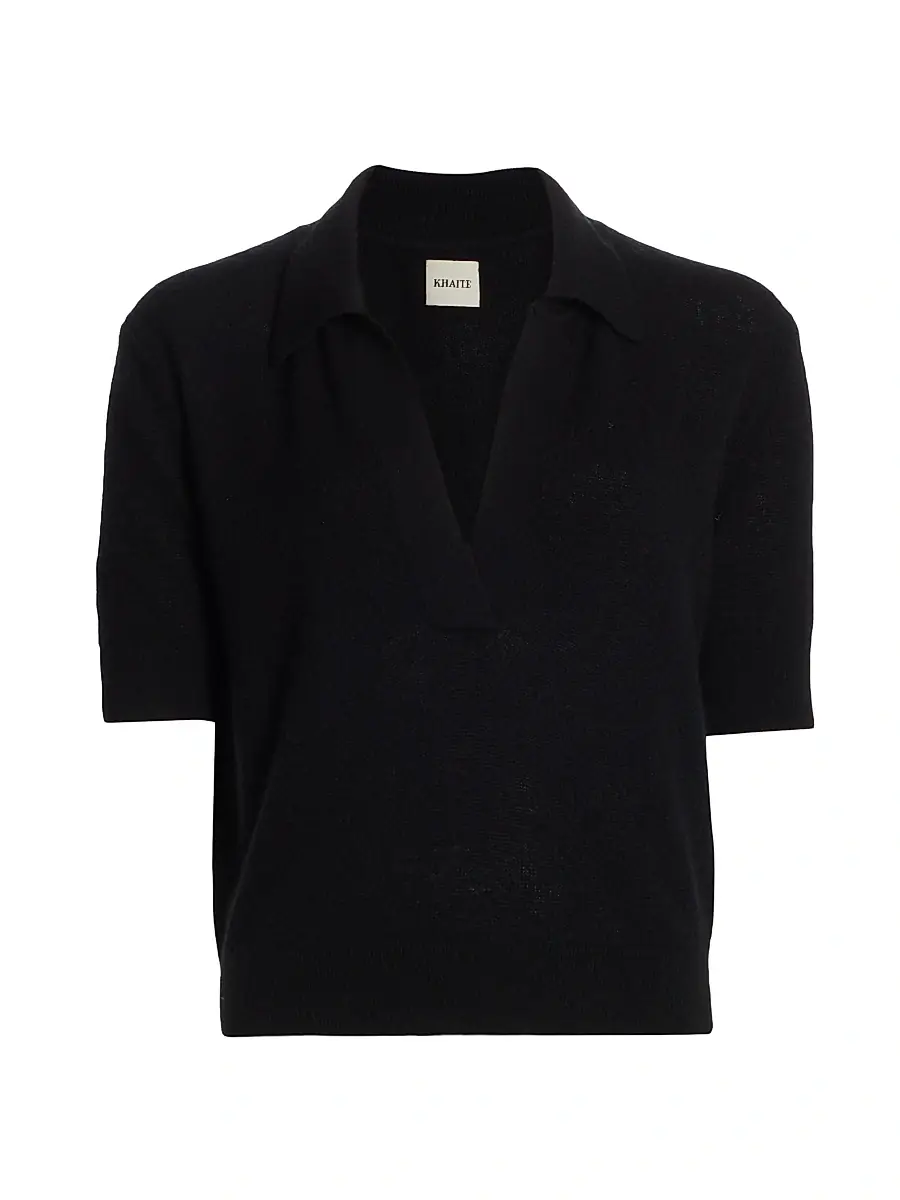 Khaite Women's Shrunken Jo Cashmere Sweater - Black | Image 1 Khaite Women's Shrunken Jo Cashmere Sweater - Black | Image 1