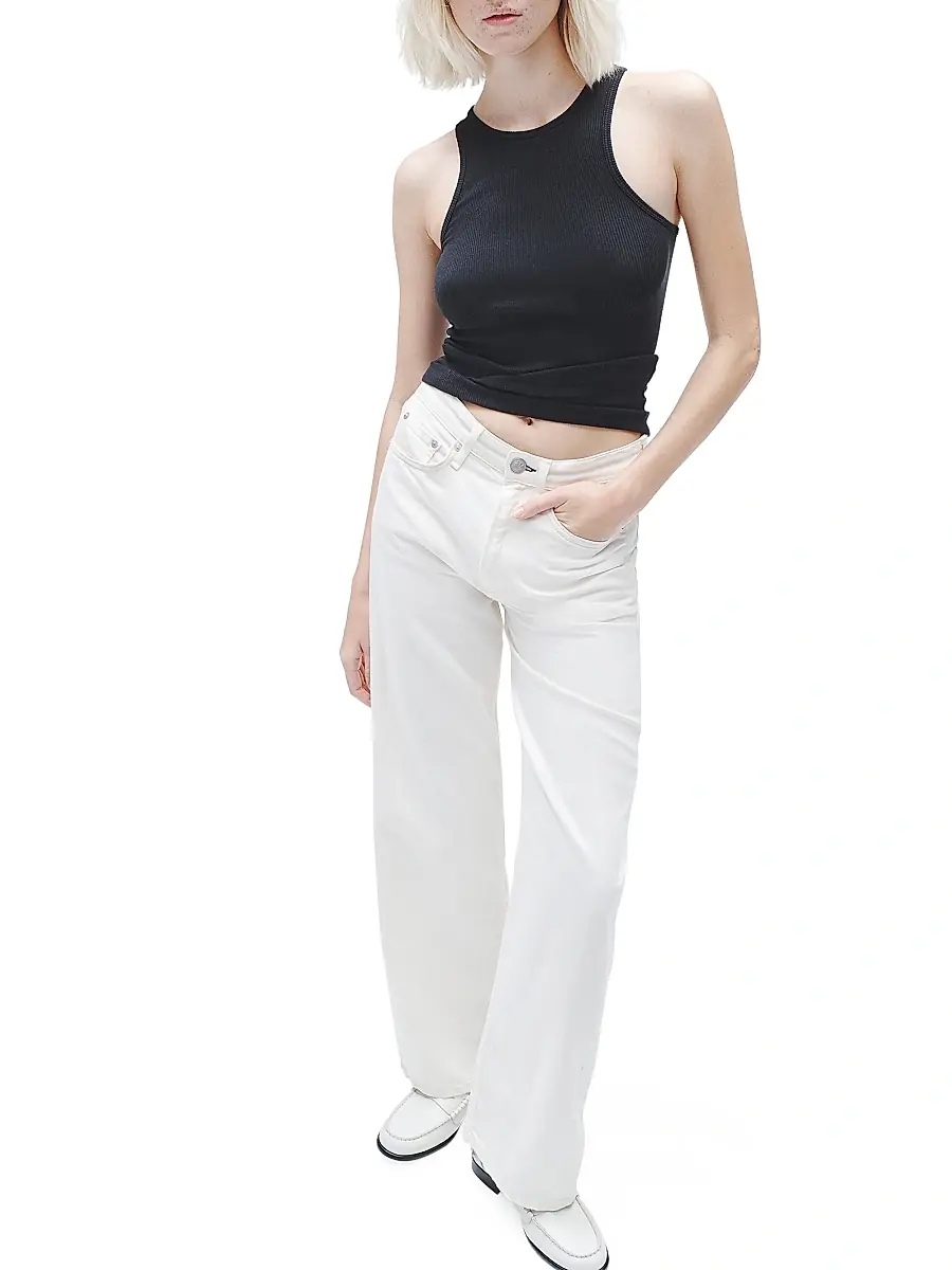 rag & bone Women's Logan Straight-Leg Featherweight Jeans | Thumbnail 2 rag & bone Women's Logan Straight-Leg Featherweight Jeans | Thumbnail 2