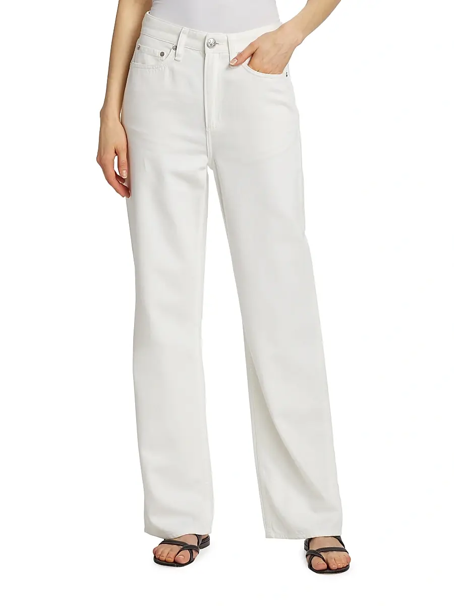 rag & bone Women's Featherweight Logan Mid-Rise Wide-Leg Jeans | Thumbnail 3 rag & bone Women's Featherweight Logan Mid-Rise Wide-Leg Jeans | Thumbnail 3