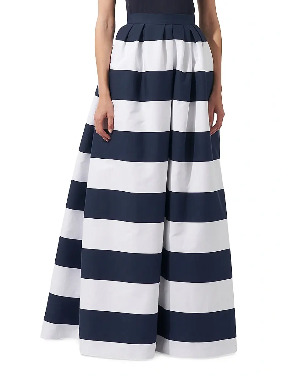Carolina Herrera Women's Striped Ball Maxi Skirt - Midnight Multi | Thumbnail 3 Carolina Herrera Women's Striped Ball Maxi Skirt - Midnight Multi | Thumbnail 3