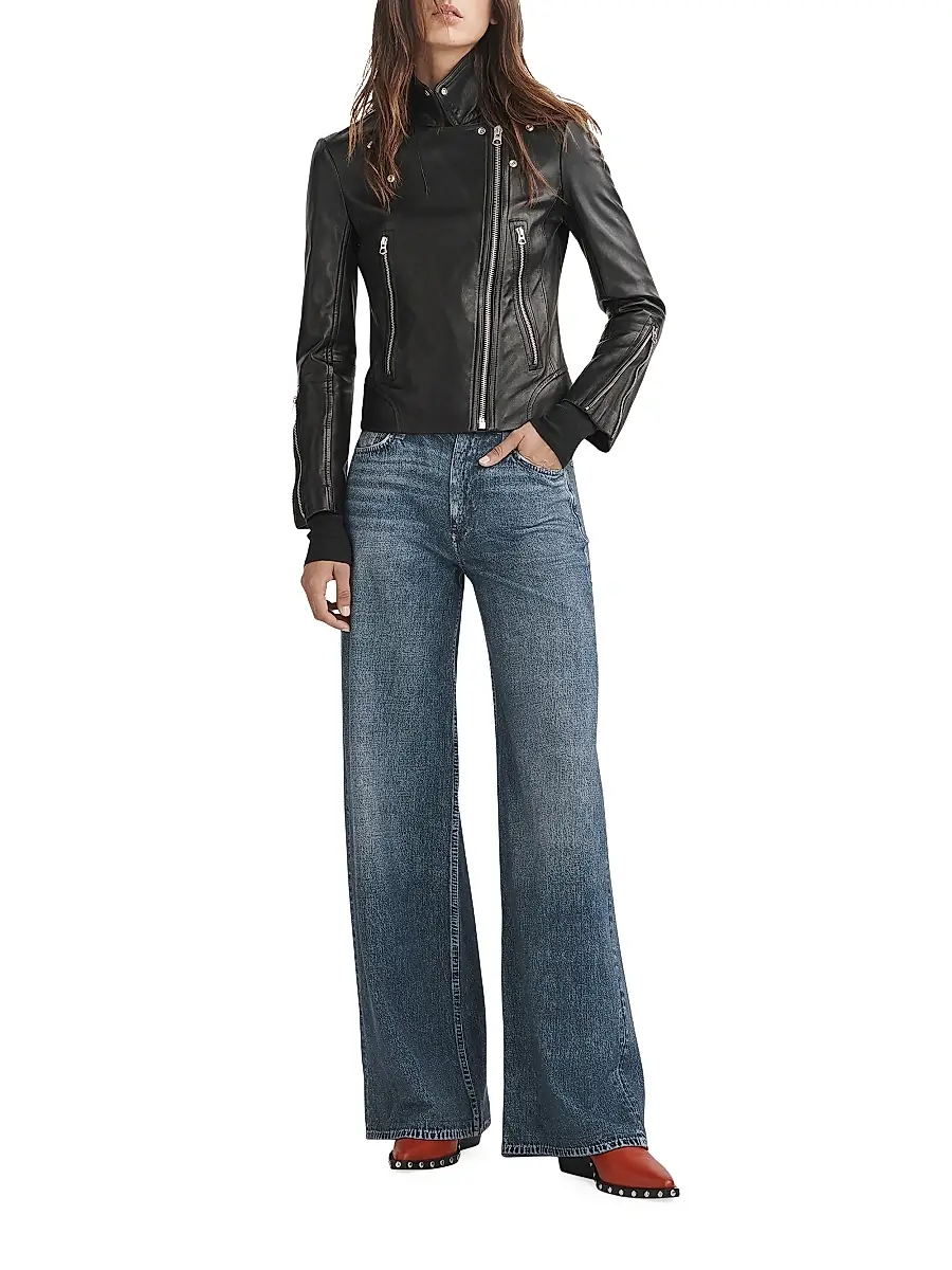 rag & bone Women's rb Miramar Sofie Wide-Leg Jeans | Thumbnail 2 rag & bone Women's rb Miramar Sofie Wide-Leg Jeans | Thumbnail 2