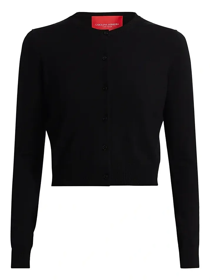 Women's Wool Crewneck Cardigan