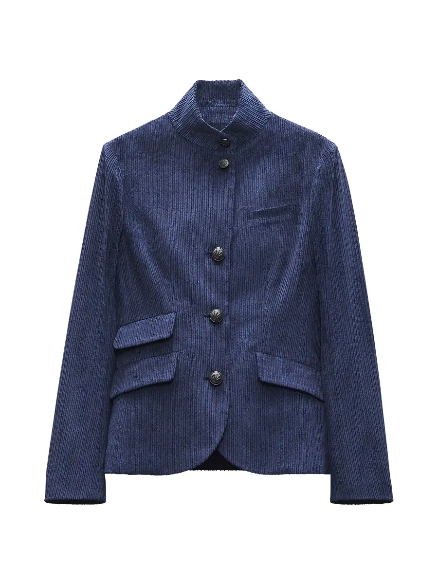 rag & bone Women's Slade Corduroy Blazer - Navy | Thumbnail 6 rag & bone Women's Slade Corduroy Blazer - Navy | Thumbnail 6