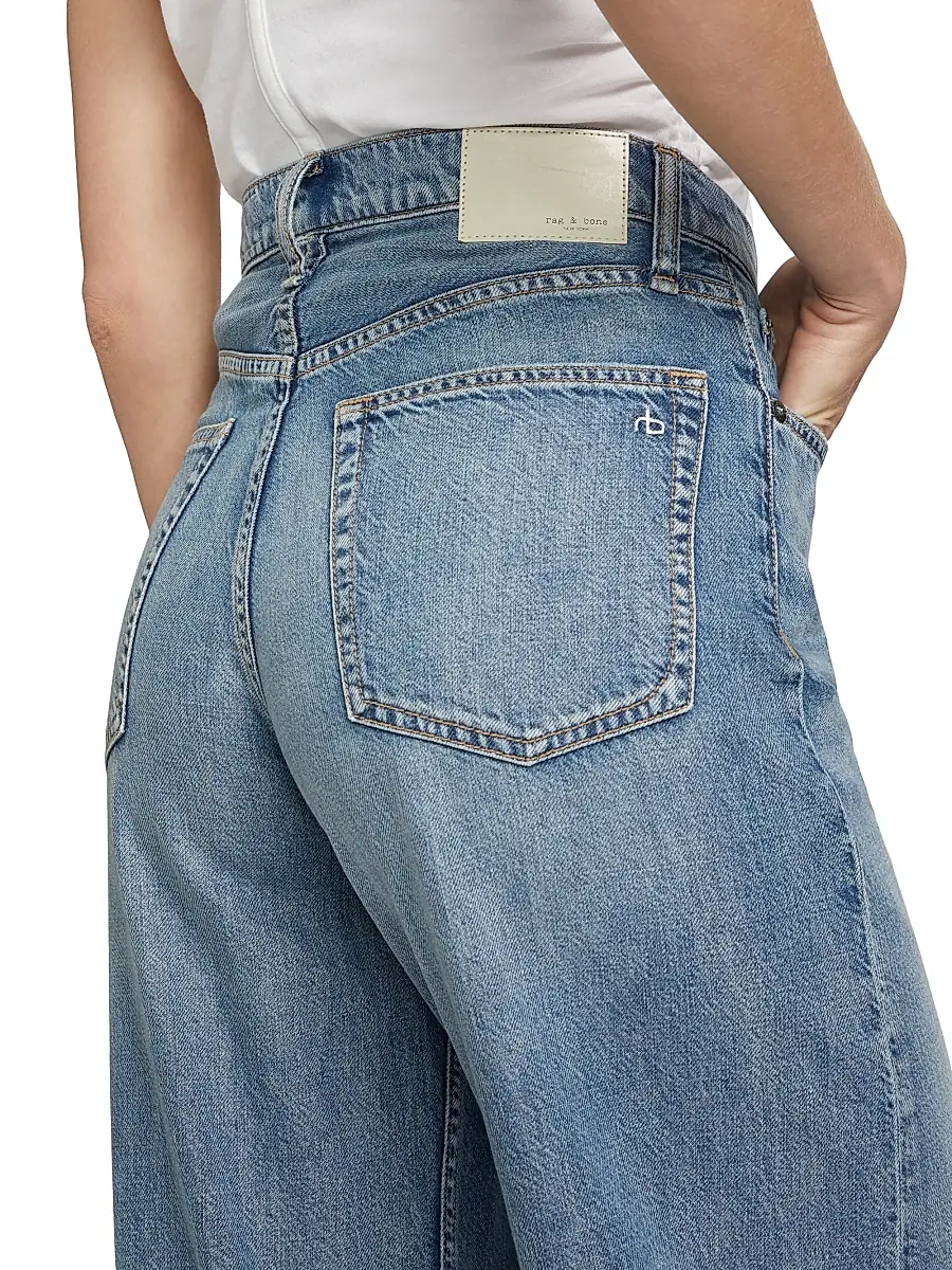 rag & bone Women's Featherweight Sofie Wide-Leg Jeans | Thumbnail 6