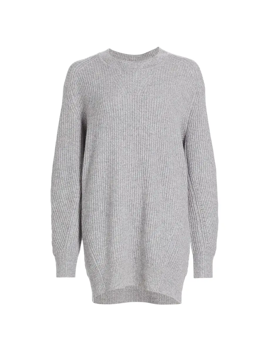 rag & bone Women's Pierce Rib-Knit Cashmere Sweater Dress - Plum | Thumbnail 8 rag & bone Women's Pierce Rib-Knit Cashmere Sweater Dress - Plum | Thumbnail 8