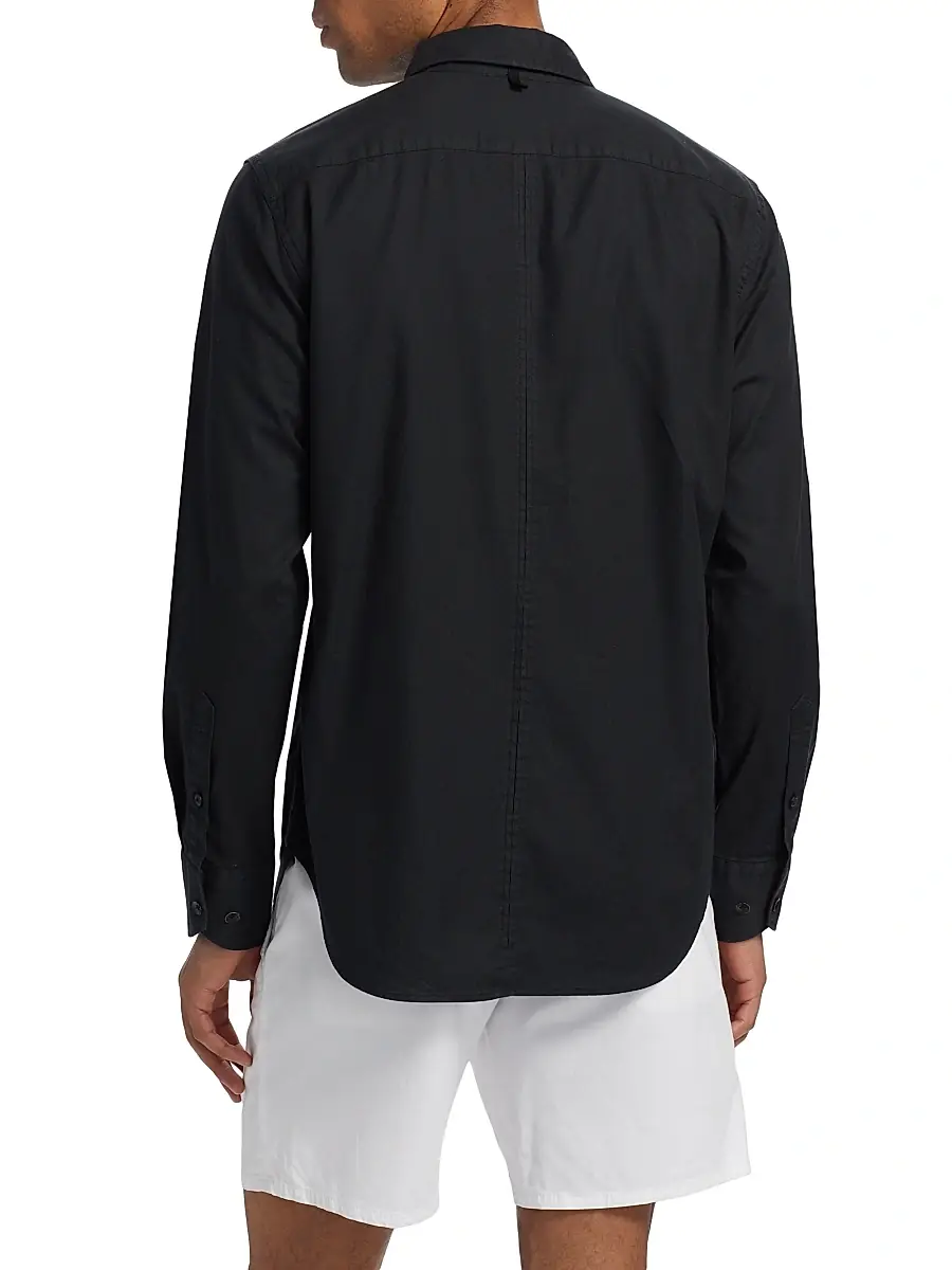 rag & bone Men's Tomlin Cotton Button-Front Shirt | Thumbnail 5 rag & bone Men's Tomlin Cotton Button-Front Shirt | Thumbnail 5