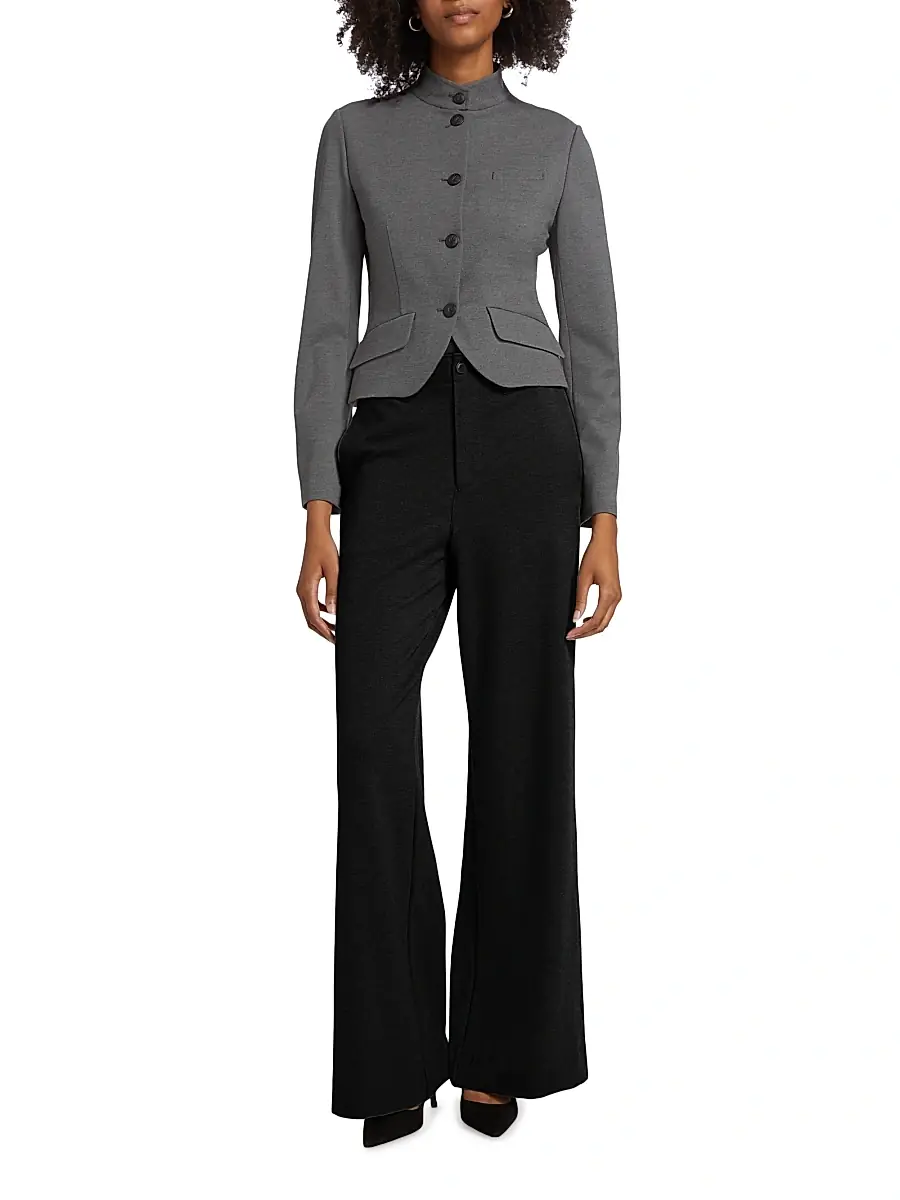 rag & bone Women's Sofie Ponte Wide-Leg Pants | Thumbnail 2