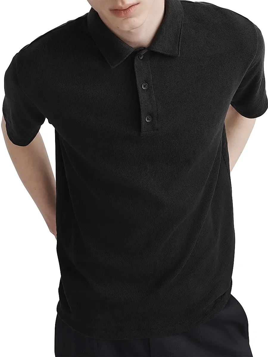 rag & bone Men's Classic Flame Polo Shirt | Thumbnail 6