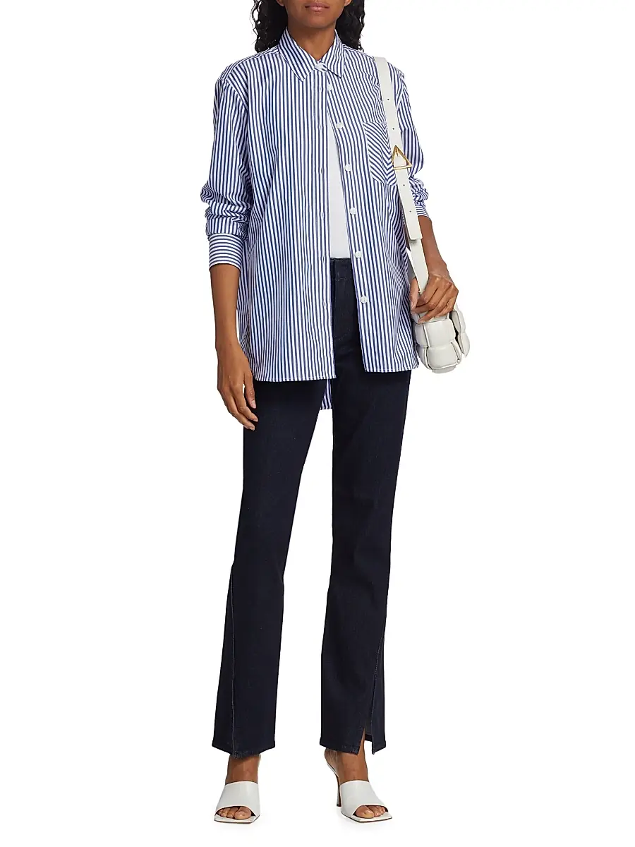 rag & bone Women's Maxine Cotton Poplin Striped Shirt | Thumbnail 2 rag & bone Women's Maxine Cotton Poplin Striped Shirt | Thumbnail 2