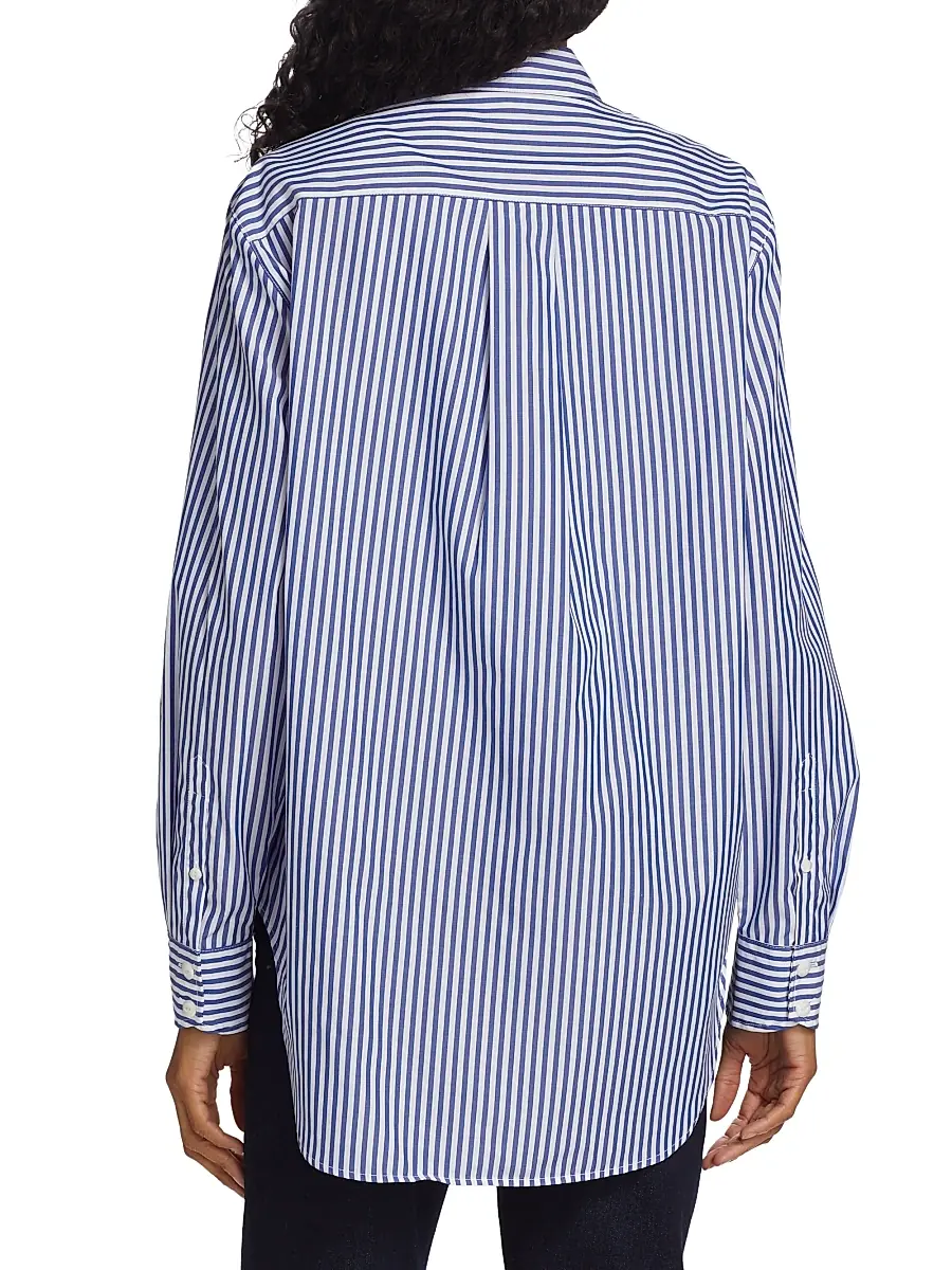 rag & bone Women's Maxine Cotton Poplin Striped Shirt | Thumbnail 5 rag & bone Women's Maxine Cotton Poplin Striped Shirt | Thumbnail 5