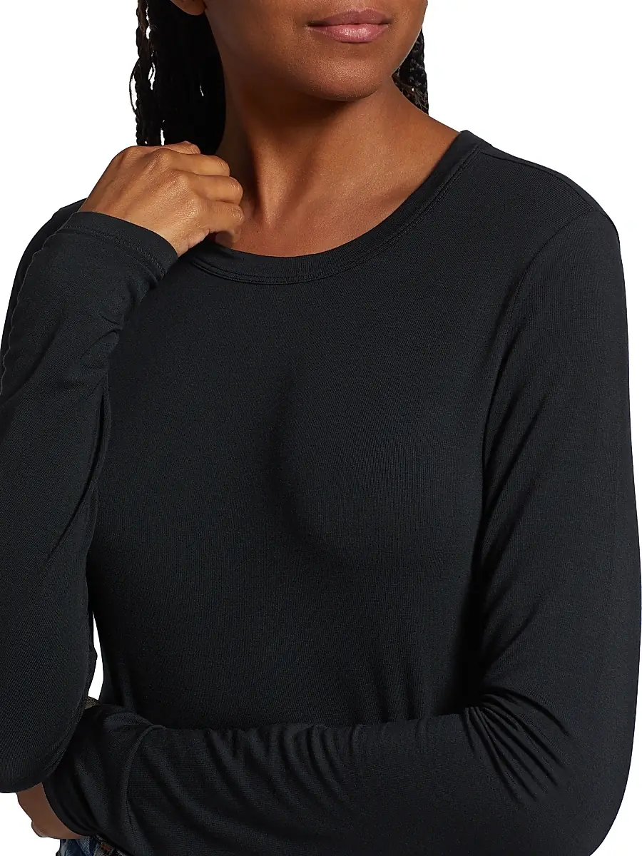 rag & bone Women's ICONS Luca Slim Long-Sleeve T-Shirt | Thumbnail 6 rag & bone Women's ICONS Luca Slim Long-Sleeve T-Shirt | Thumbnail 6