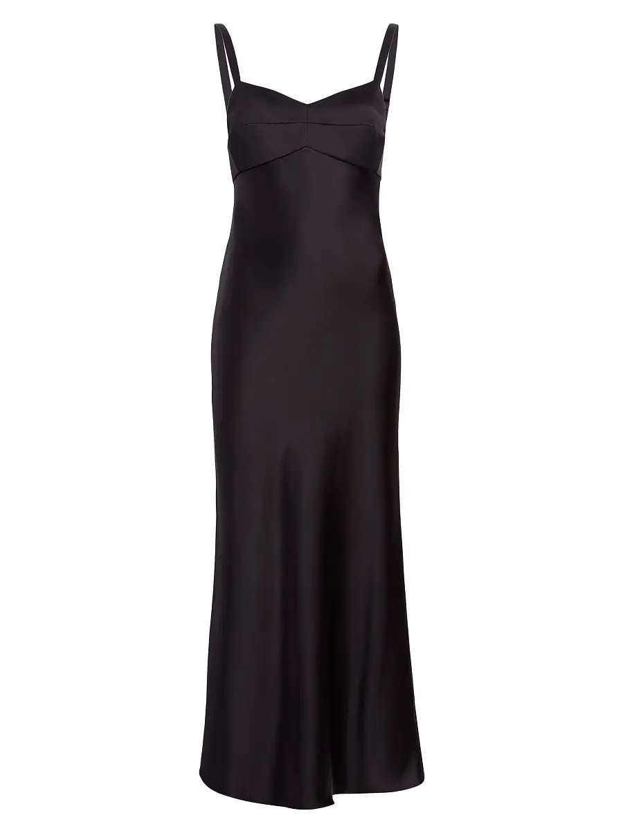 Khaite Women's Joely Maxi Slipdress - Black | Thumbnail 5 Khaite Women's Joely Maxi Slipdress - Black | Thumbnail 5