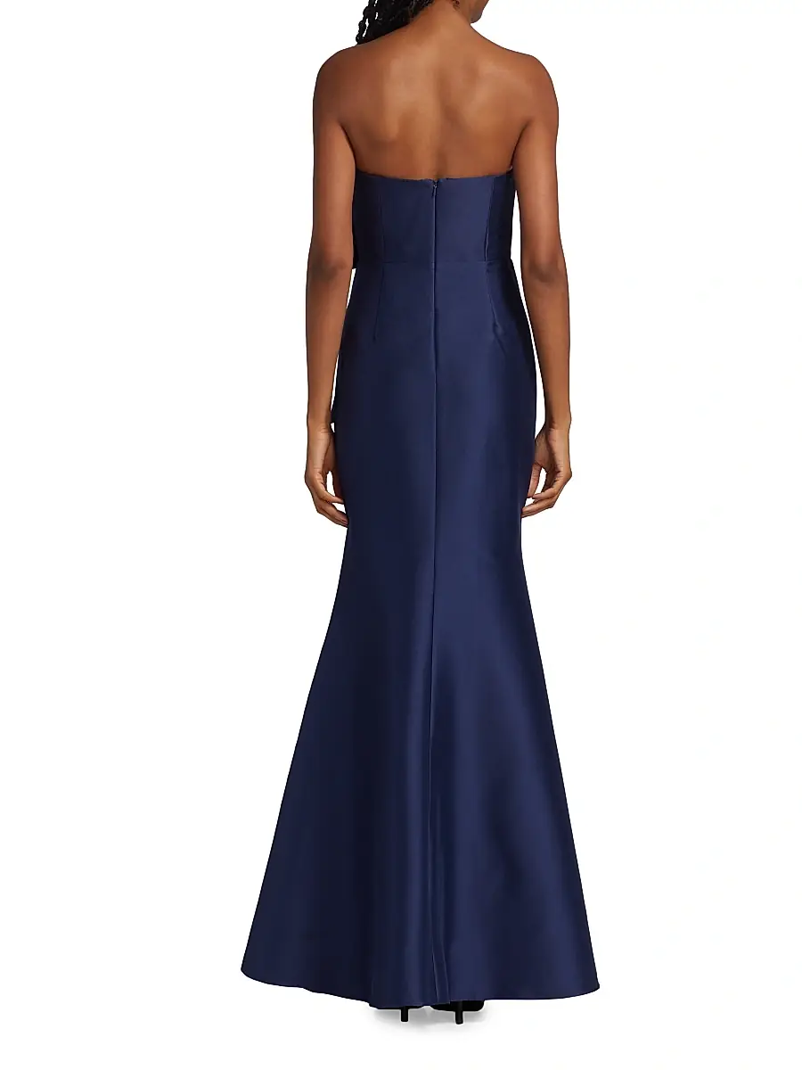 BADGLEY MISCHKA Women's Strapless Bow Gown | Thumbnail 5
