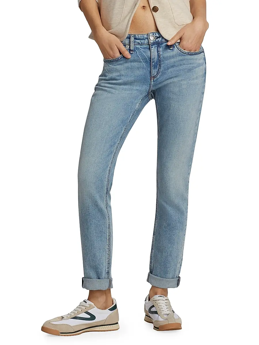 rag & bone Women's Dre Low-Rise Slim Boyfriend Jeans | Thumbnail 3 rag & bone Women's Dre Low-Rise Slim Boyfriend Jeans | Thumbnail 3