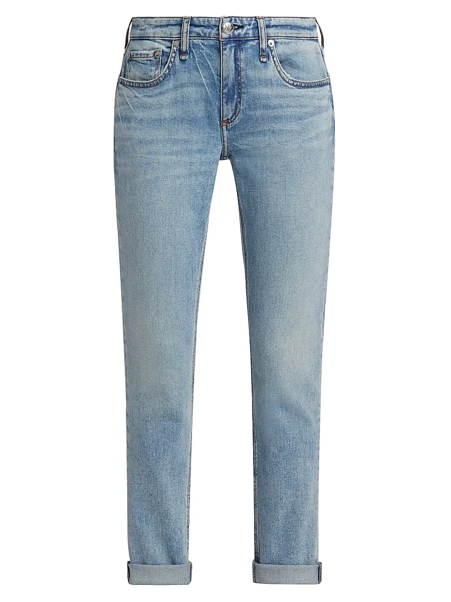 rag & bone Women's Dre Low-Rise Slim Boyfriend Jeans