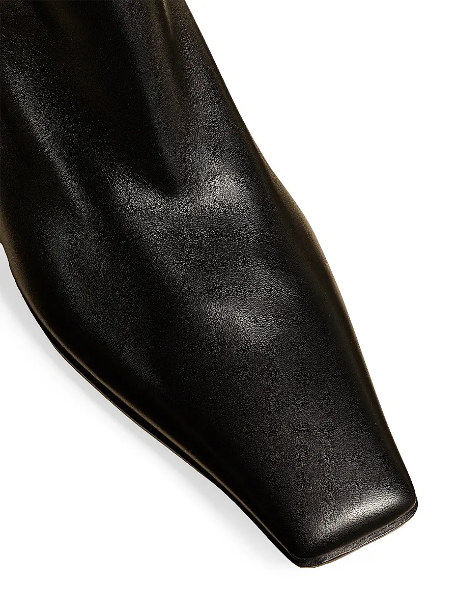 Khaite Women's Marfa 25MM Leather Knee-High Boots - Black | Thumbnail 4 Khaite Women's Marfa 25MM Leather Knee-High Boots - Black | Thumbnail 4