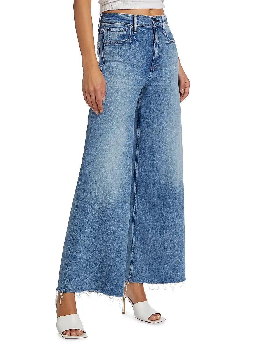 rag & bone Women's Flexi Sofie Wide-Leg Cropped Jeans | Thumbnail 4 rag & bone Women's Flexi Sofie Wide-Leg Cropped Jeans | Thumbnail 4