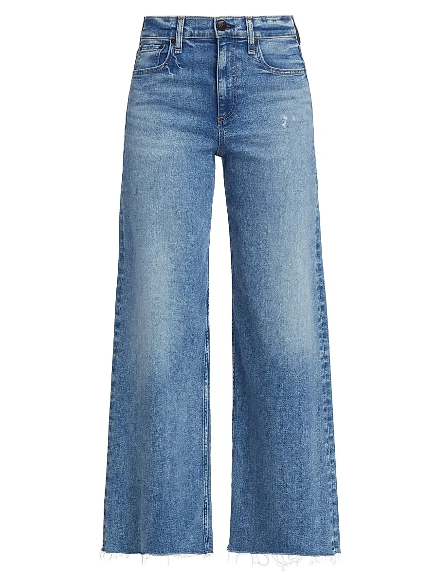 rag & bone Women's Flexi Sofie Wide-Leg Cropped Jeans
