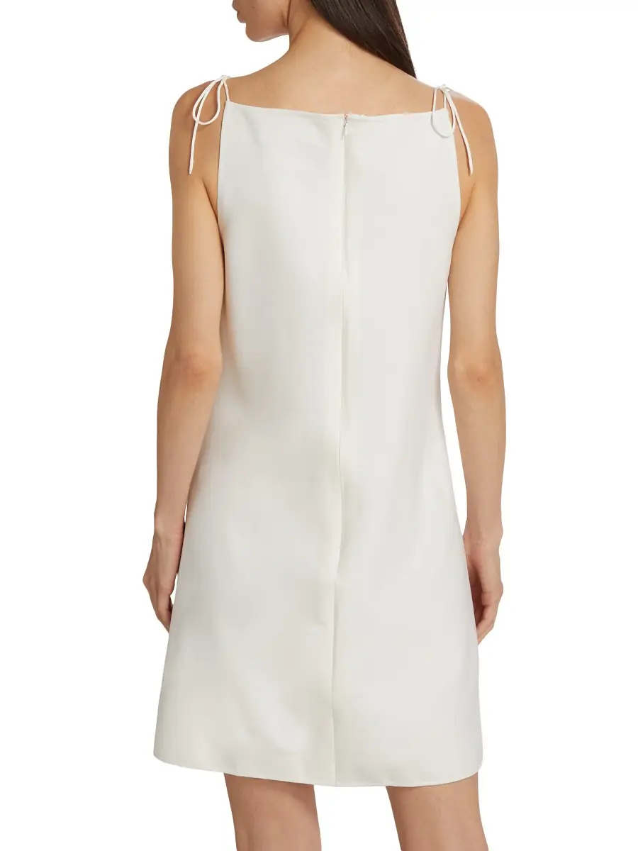 Oscar de la Renta Women's Gardenia Guipure & Wool Minidress | Thumbnail 4 Oscar de la Renta Women's Gardenia Guipure & Wool Minidress | Thumbnail 4