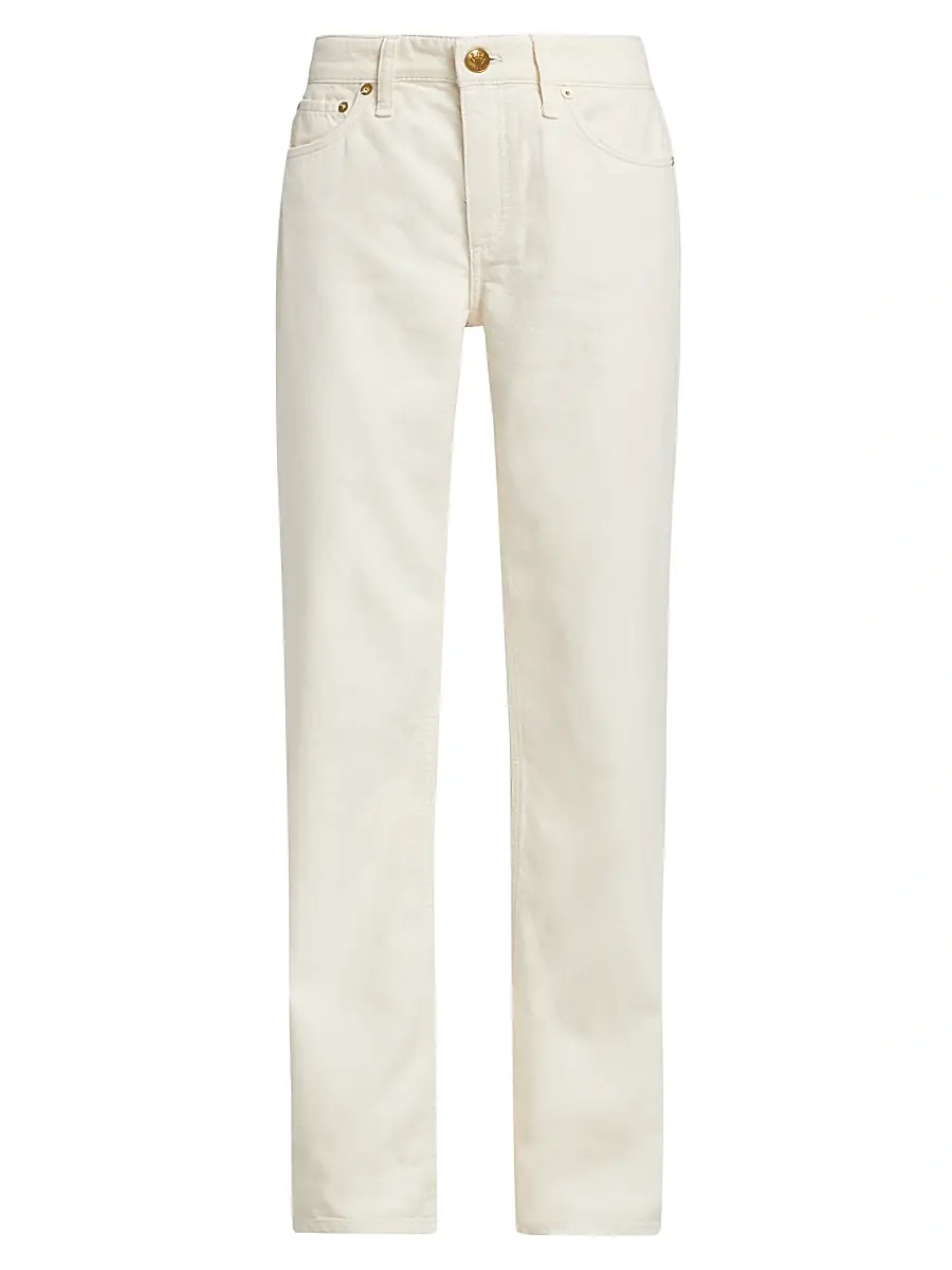 rag & bone Women's Dre Featherweight Mid-Rise Baggy Jeans