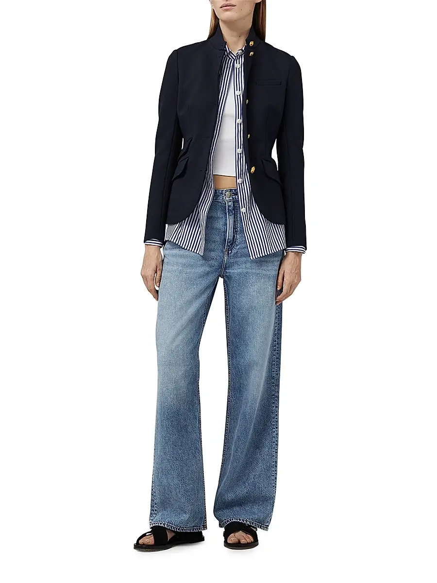 rag & bone Women's Featherweight Logan Wide-Leg Jeans | Thumbnail 2 rag & bone Women's Featherweight Logan Wide-Leg Jeans | Thumbnail 2