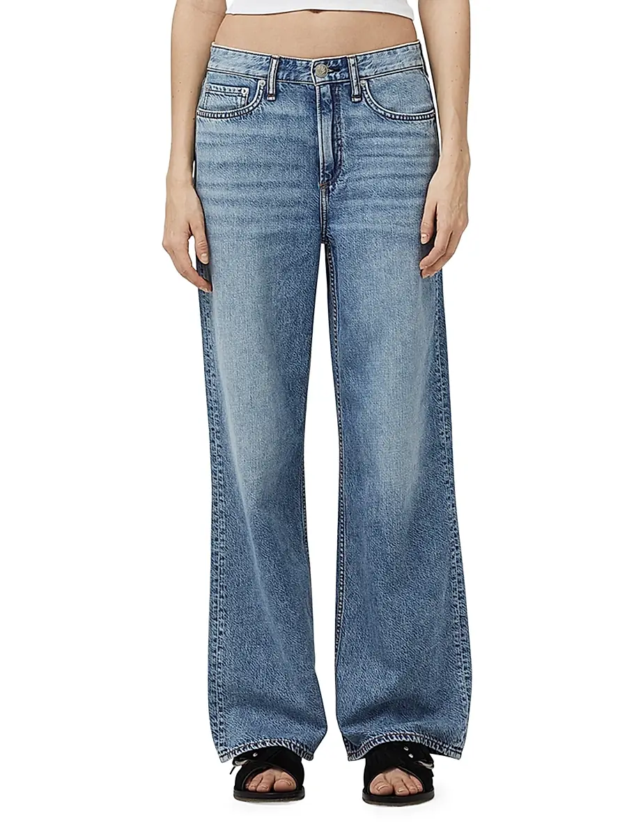 rag & bone Women's Featherweight Logan Wide-Leg Jeans | Thumbnail 3 rag & bone Women's Featherweight Logan Wide-Leg Jeans | Thumbnail 3