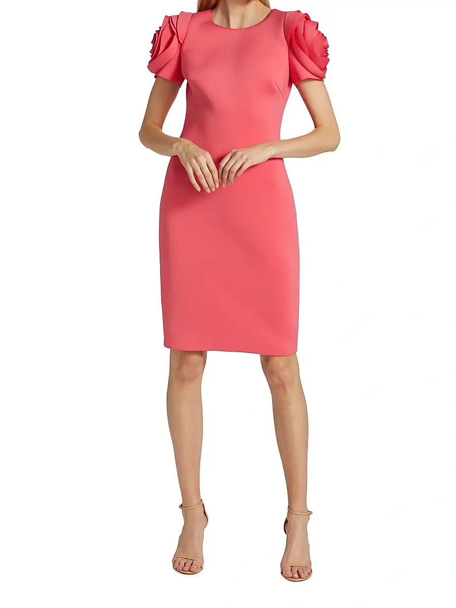 BADGLEY MISCHKA Women's Rosette Cocktail Dress | Thumbnail 2