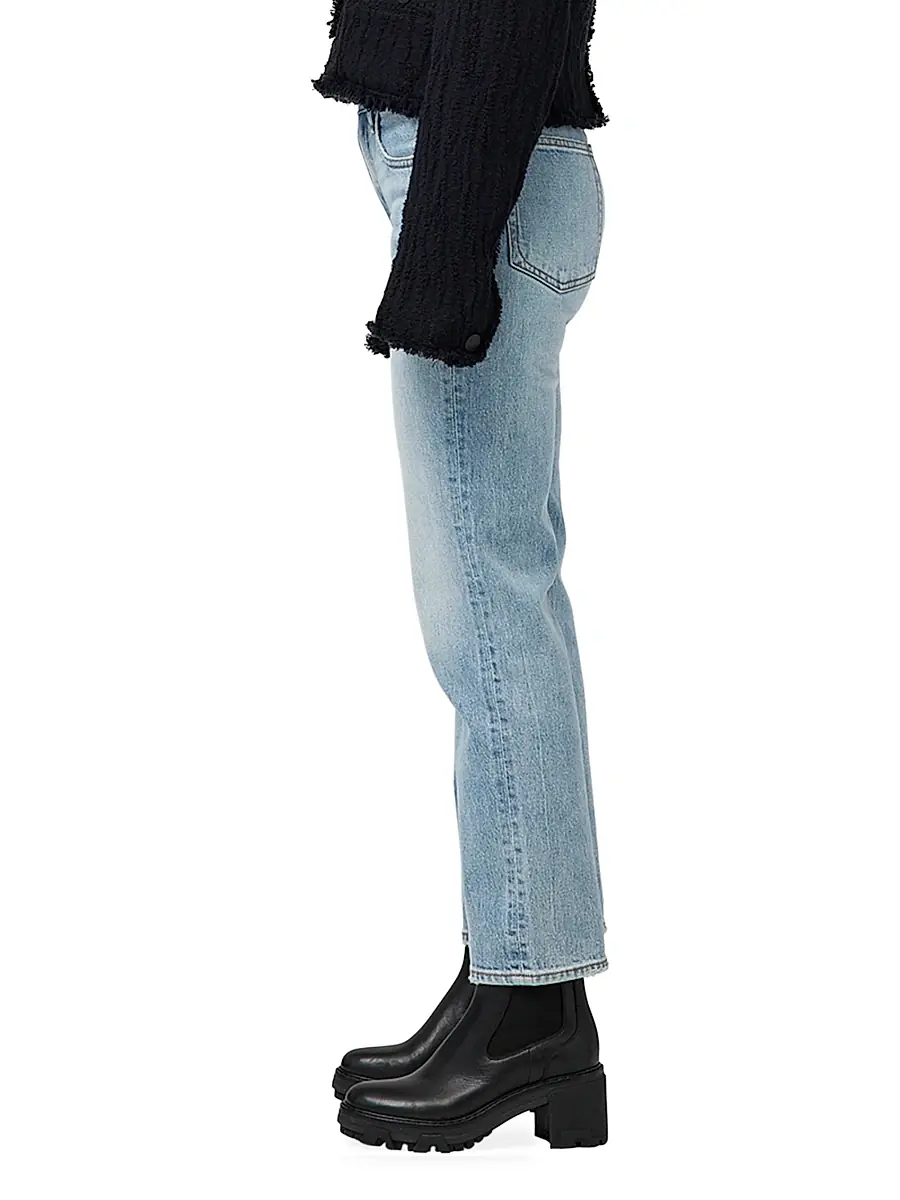 rag & bone Women's Harlow Straight Mid-Rise Crop Jeans | Thumbnail 4 rag & bone Women's Harlow Straight Mid-Rise Crop Jeans | Thumbnail 4