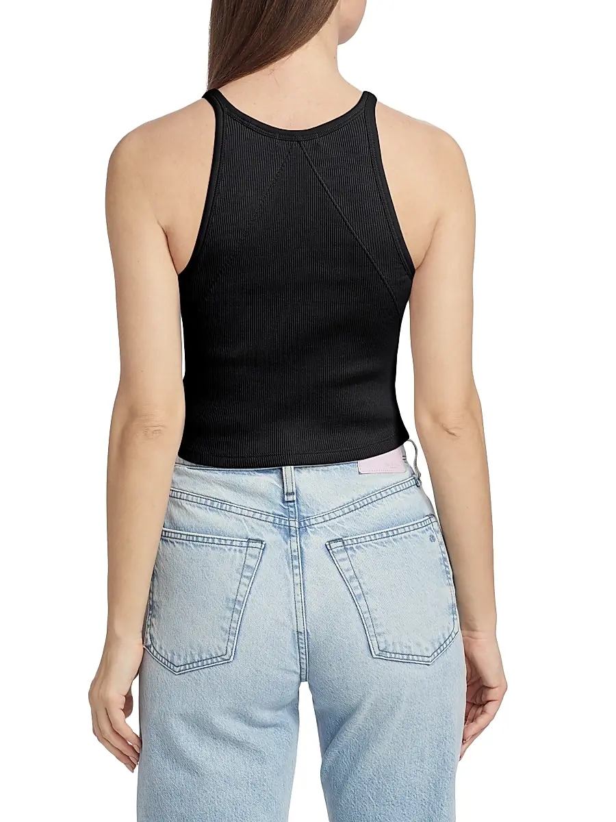rag & bone Women's Cropped Ribbed Tank | Thumbnail 5